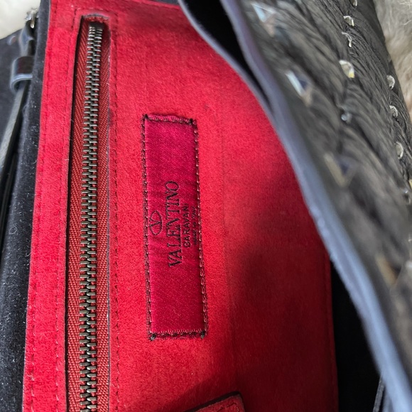 ❌SOLD ON IG❌ VALENTINO Crystal Studded Wallet on Chain clutch - Picture 5 of 7